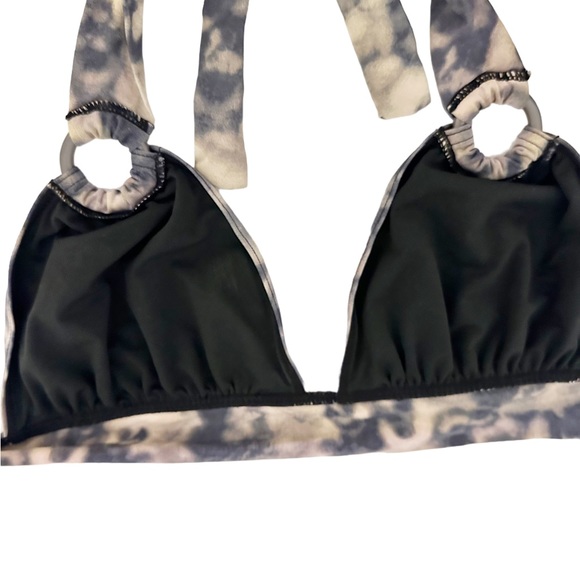 2-pc brown tie die vintage rocker bikini - Picture 2 of 3